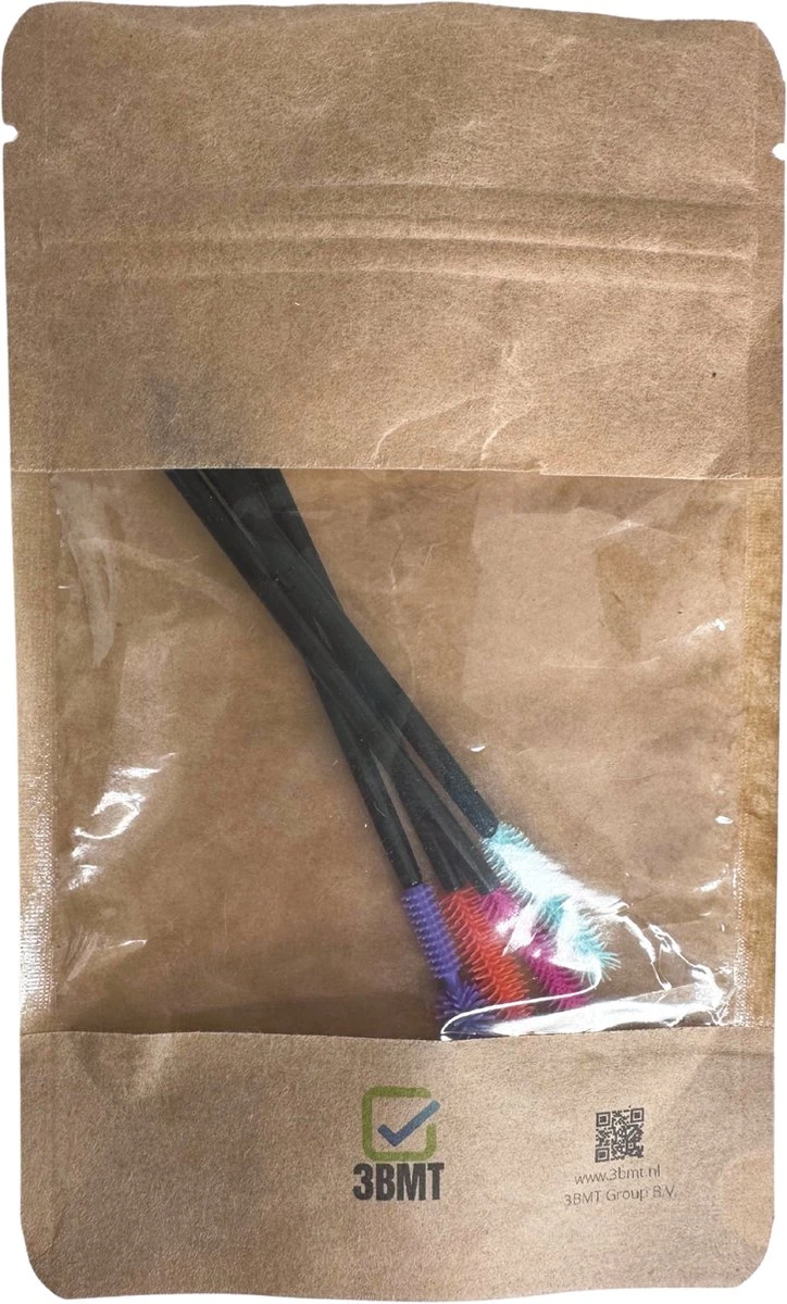 3BMT Wimper En Wenkbrauw Borsteltjes Uit Siliconen - Set Van 4 2 3BMT Wimper En Wenkbrauw Borsteltjes Uit Siliconen - Set Van 4 - Afbeelding 2