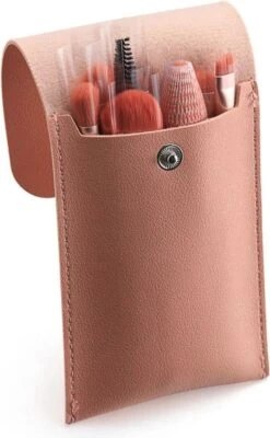 Saaf Make Up Kwasten - 8-Delige Set - Incl. Etui - Poederkwasten - Kabuki Kwast - Roze -GlowBelle Verkoopwinkel 741x1200 11