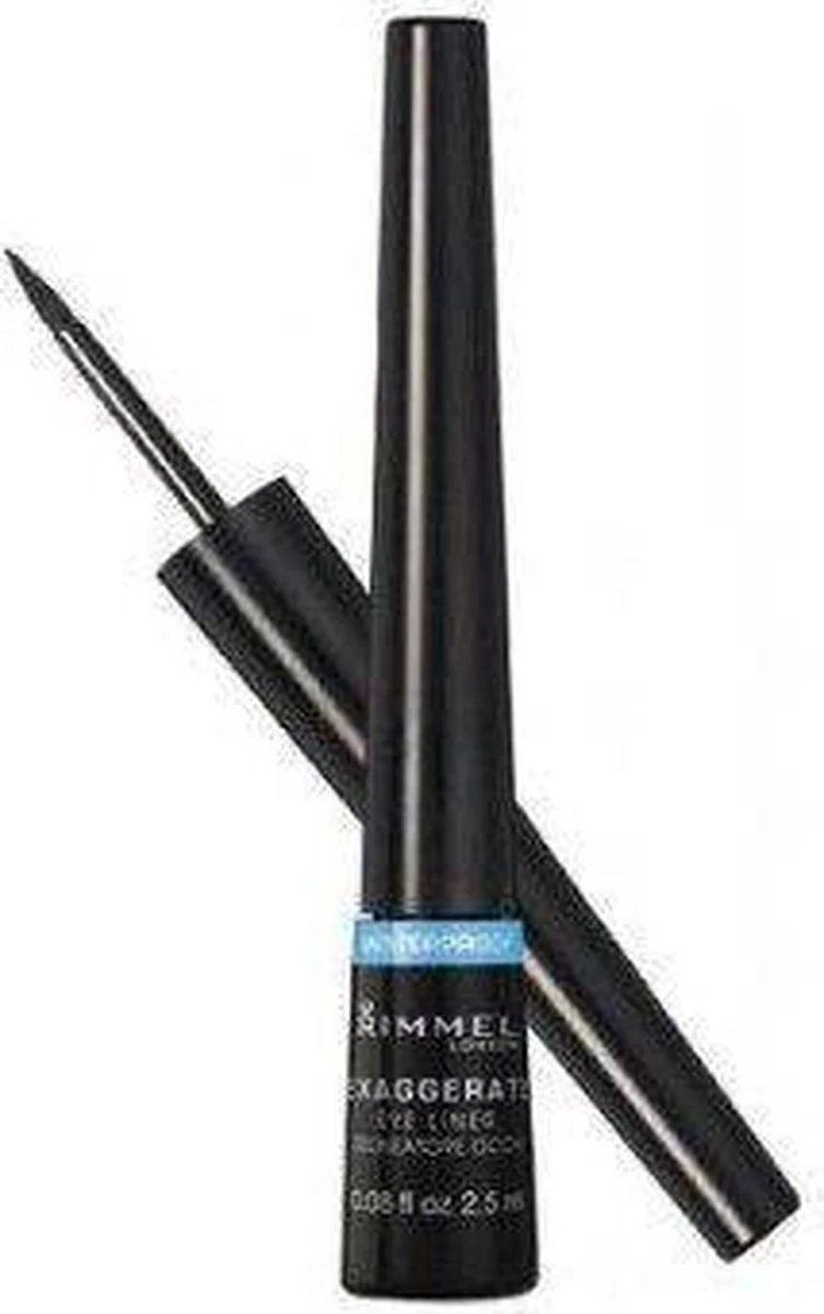 Rimmel London Rimmel Exaggerate Waterproof - Zwart - Eyeliner 9 Rimmel London Rimmel Exaggerate Waterproof - Zwart - Eyeliner - Afbeelding 9