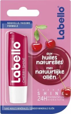 Labello Cherry Shine Lippenbalsem - 4 Balsems -GlowBelle Verkoopwinkel 754x1200 2