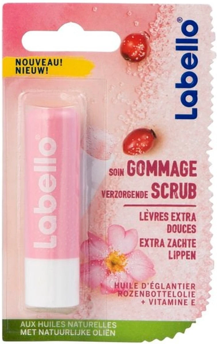 Labello Lipscrub Rozenbottelolie 1 Labello Lipscrub Rozenbottelolie