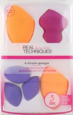 Real Techniques 6 Miracle Sponges - Make-up Spons 20 Real Techniques 6 Miracle Sponges - Make-up Spons -GlowBelle Verkoopwinkel 768x1200 7