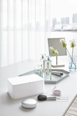 Yamazaki Bakje Voor Vochtige Doekjes - Wit - Met Deksel -GlowBelle Verkoopwinkel 800x1200 18