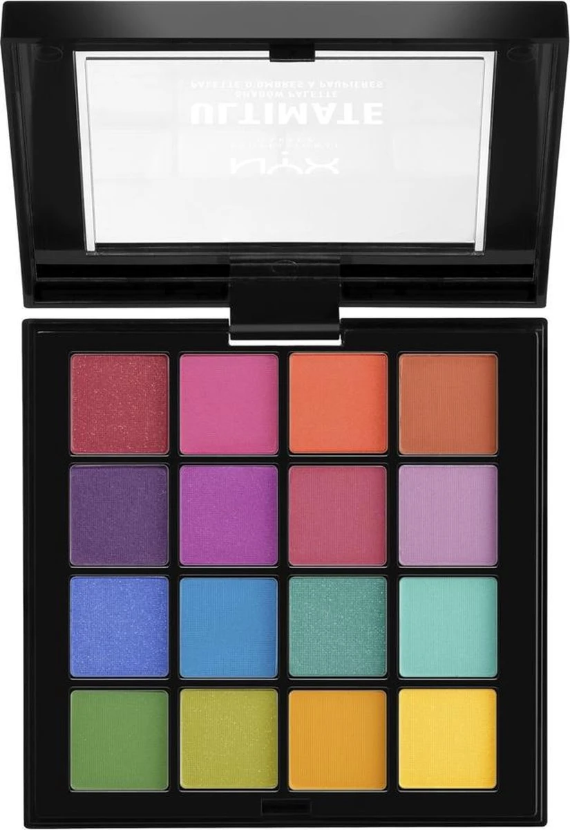 NYX Professional Makeup Ultimate Shadow Palette - Brights USP04 - Oogschaduw Palet 2 NYX Professional Makeup Ultimate Shadow Palette - Brights USP04 - Oogschaduw Palet - Afbeelding 2