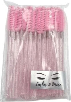Wegwerp Wimper En Wenkbrauw Borsteltjes - Mascara Borsteltjes - 10 Stuks - Roze -GlowBelle Verkoopwinkel 840x1200 6