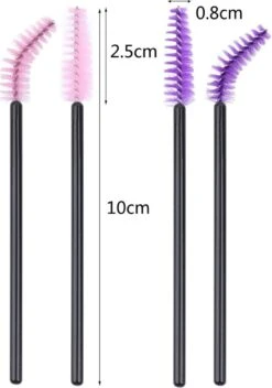 Vardaan Wegwerp Wimper & Wenkbrauw Borstels - Mascara Borsteltjes - Paarse & Roze Borsteltjes Voor Makeup - Mascara Borstel - 50 Stuks -GlowBelle Verkoopwinkel 843x1200