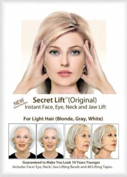 Face Lift Tape - Licht Haar - Facelift Zonder Chirurgie - Instant Eyes, Face And Neck Lift - Blond/wit/licht Haar - 40 Stuks - Transparent -GlowBelle Verkoopwinkel 858x1200 2