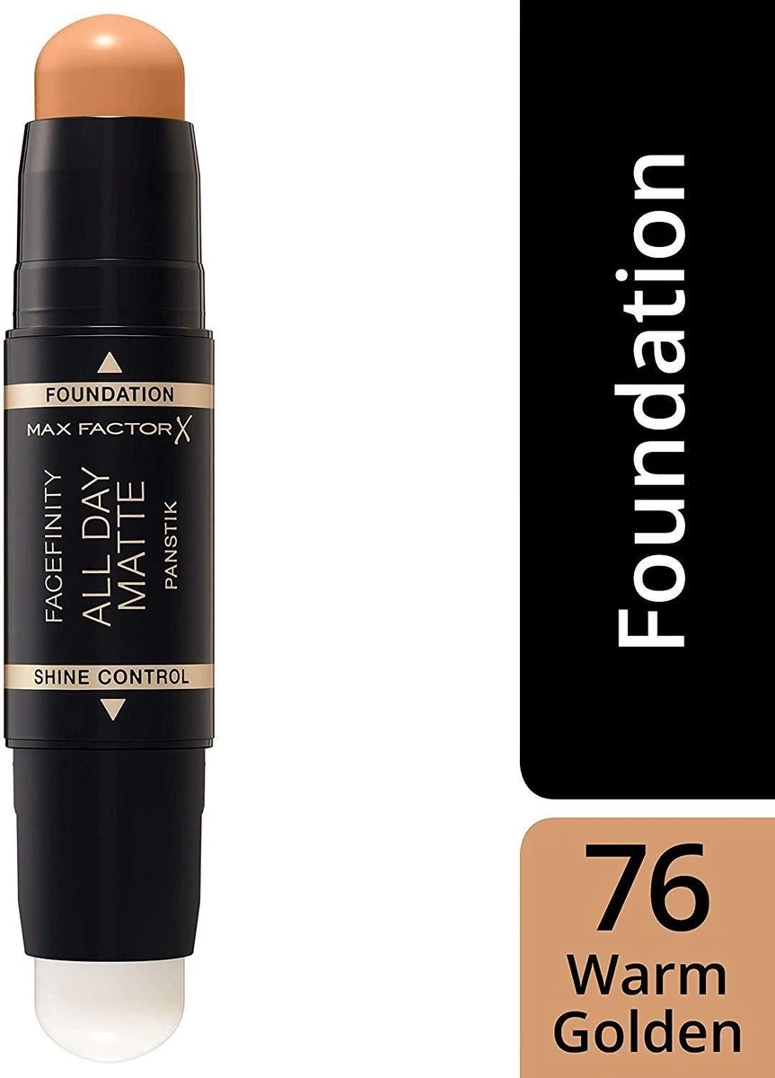 Max Factor Foundation Stick Facefinity All Day Matte Panstik 76 Warm Golden 4 Max Factor Foundation Stick Facefinity All Day Matte Panstik 76 Warm Golden - Afbeelding 4