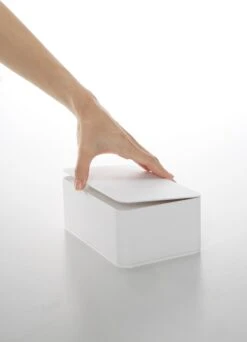 Yamazaki Bakje Voor Vochtige Doekjes - Wit - Met Deksel -GlowBelle Verkoopwinkel 867x1200 2