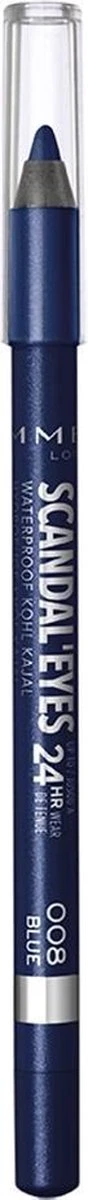 Rimmel London Rimmel ScandalEyes Kohl Kajal Waterproof Oogpotlood - 008 Blue 4 Rimmel London Rimmel ScandalEyes Kohl Kajal Waterproof Oogpotlood - 008 Blue - Afbeelding 4
