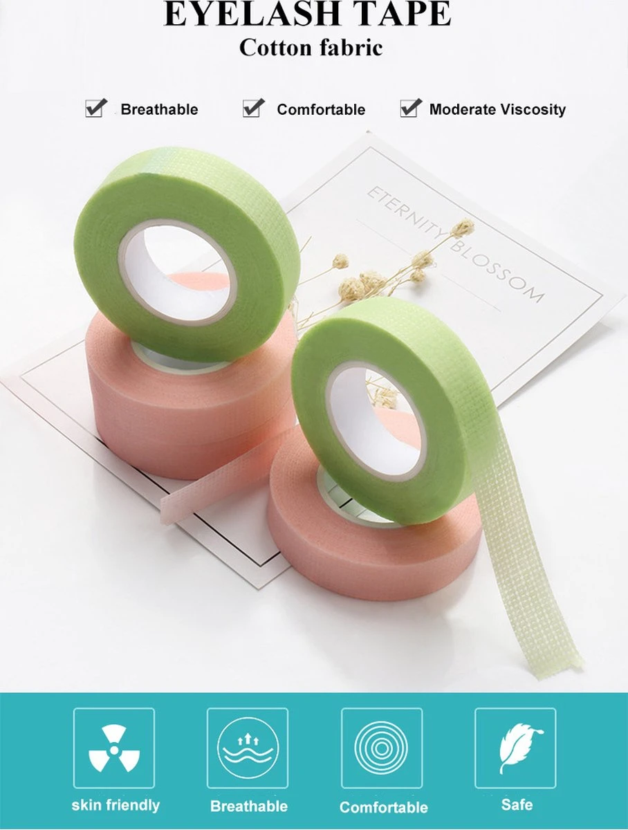 Lashes & More - Wimpertape - Wit - Wimperextensions - Wimper Tape - Beautytape - Medische Tape - Wimper Tool - Hyperallergeen - Huidvriendelijk – Tape – Non Wooven Tape 2 Lashes & More - Wimpertape - Wit - Wimperextensions - Wimper Tape - Beautytape - Medische Tape - Wimper Tool - Hyperallergeen - Huidvriendelijk – Tape – Non Wooven Tape - Afbeelding 2