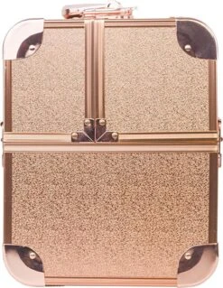 Aluminium Koffer Rosé Gold Met Opbergvakken -GlowBelle Verkoopwinkel 928x1200 1