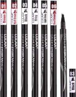 LULAA Microblade Pen - Watervaste Wenkbrauwpen - DONKERBRUIN - Waterproof Tattoo Pen - Make Up - Microblading - Eyebrow -GlowBelle Verkoopwinkel 942x1200 2