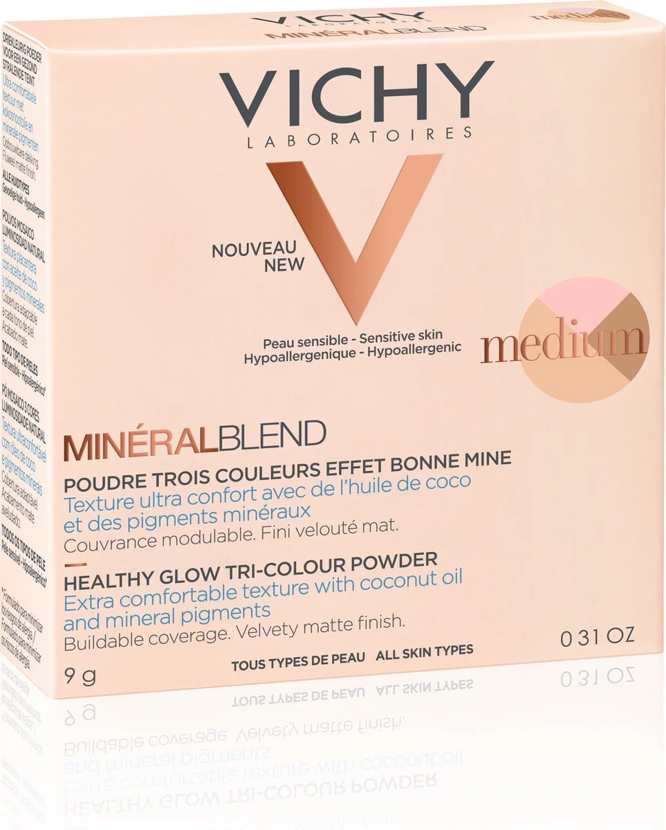 Vichy Minéralblend Gezichtspoeder - Medium - 9G - Matte Finish 2 Vichy Minéralblend Gezichtspoeder - Medium - 9G - Matte Finish - Afbeelding 2