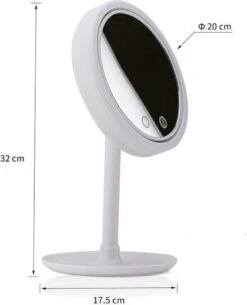 Merkloos Decopatent® Beauty Breeze Mirror - Make-Up Spiegel Met LED Verlichting & Ventilatie - 360° Draaibaar - Make Up 5x Vergrootspiegel 12 Merkloos Decopatent® Beauty Breeze Mirror - Make-Up Spiegel Met LED Verlichting & Ventilatie - 360° Draaibaar - Make Up 5x Vergrootspiegel -GlowBelle Verkoopwinkel 971x1200