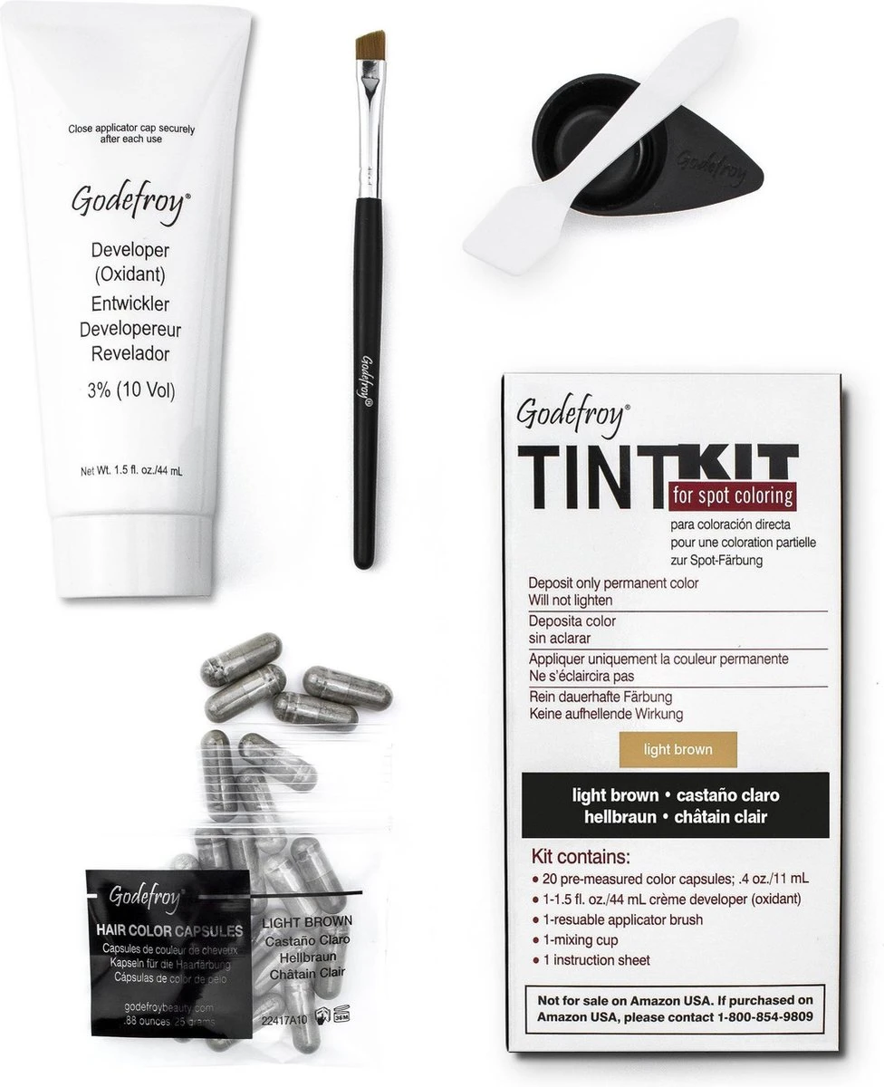Godefroy Professional Eyebrow Tint Kit Light Brown (20 Toepassingen) 1 Godefroy Professional Eyebrow Tint Kit Light Brown (20 Toepassingen)