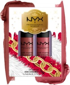 NYX Professional Makeup - Holidays 2022 Mrs Claus - Soft Matte Lip Cream Duo 02 - Roze 9 NYX Professional Makeup - Holidays 2022 Mrs Claus - Soft Matte Lip Cream Duo 02 - Roze -GlowBelle Verkoopwinkel 990x1200